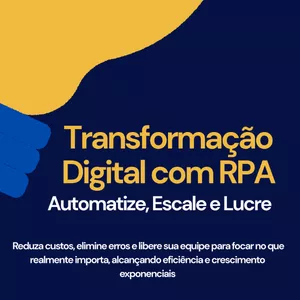 Imagem de capa para o Ebook Ebook - Automação de Processos - Transformação digital  com RPA - Automatize, Escale e Lucre