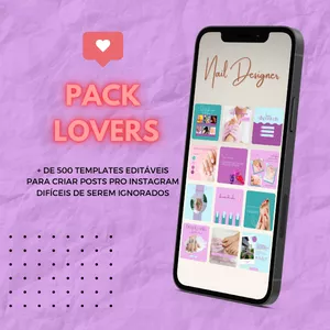 Imagem de capa para o Curso online Pack Lovers -  Templates Editáveis