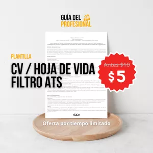 Imagen de portada para Curso online PLANTILLA CV FILTROS ATS
