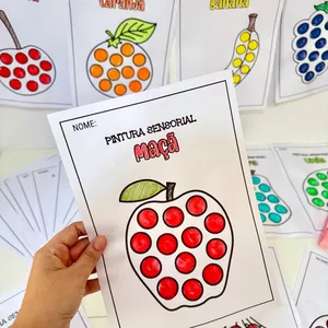 Imagem de capa para o Ebook Pintura Sensorial Frutas - Clube da Prof 