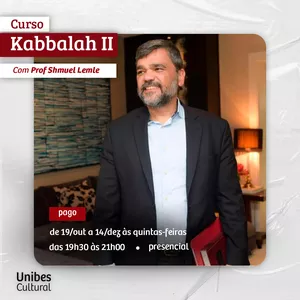 Imagem de capa para o Evento presencial Curso de Kabbalah II com Shmuel Lemle