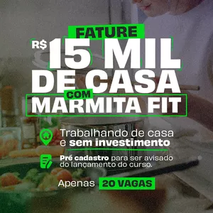 Imagem do curso Fature 15 mil reais por mês com marmitas Fit de casa