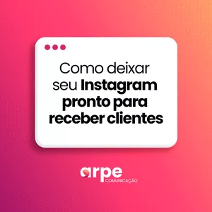 Imagem de capa para o Ebook Como deixar seu Instagram pronto para receber clientes
