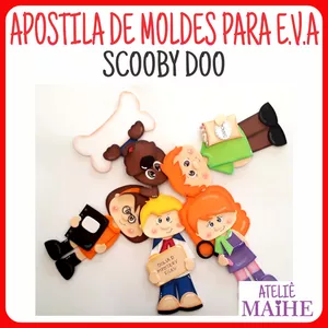 Imagem de capa para o Ebook SCOOBY DOO apostila de moldes para EVA