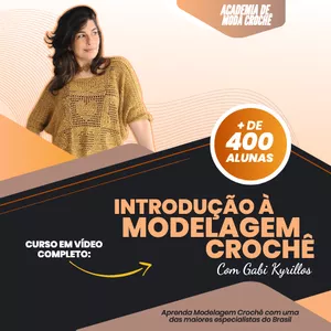 Imagem do curso Introdução à Modelagem Crochê - Curso em vídeo completo