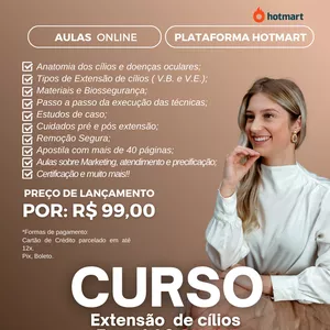 Imagem de capa para o Curso online Extensão de Cílios Expert 1.0