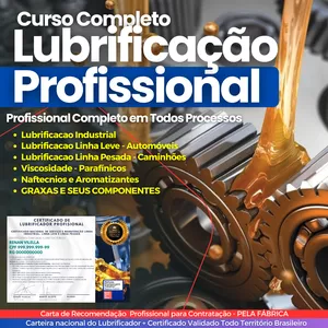 Curso Curso Completo de Lubrificação Industrial + Linha Leve e Pesada (Vídeo aulas e Apostilas)