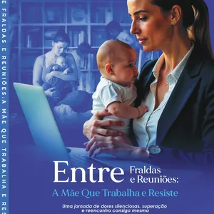 Imagem de capa para o Ebook Entre Fraldas e Reuniões: A Mãe Que Trabalha e Resiste