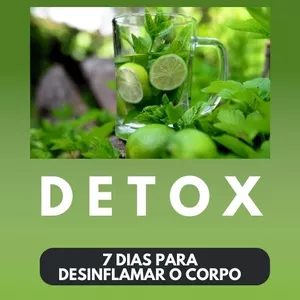 Imagem de capa para o Ebook Detox  7 DIAS PARA DESINFLAMAR O CORPO- Projeto Naturalmente Magra