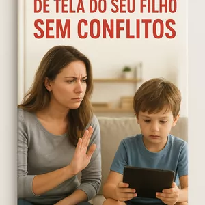 Imagem de capa para o Ebook Como Reduzir o Tempo de Tela do Seu Filho Sem Conflitos