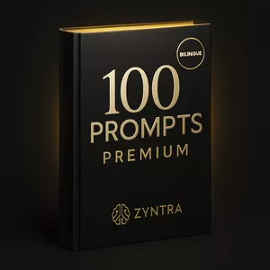 Imagem de capa para o Ebook Zyntra Prompts – 100 Prompts prontos para ChatGPT