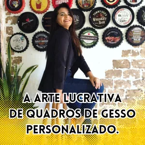 Imagem do curso A ARTE LUCRATIVA DE QUADROS DE GESSO PERSONALIZADOS 