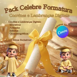 Imagem do curso Pack Celebre Formatura – Convites e Lembranças Digitais 