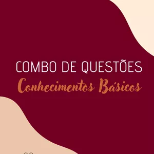 Imagem de capa para o Ebook Combo de Questões Conhecimentos Básicos para Concursos