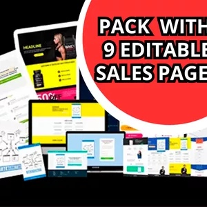 Cover image for Ebook 9 MODIFIABLE SALES PAGES