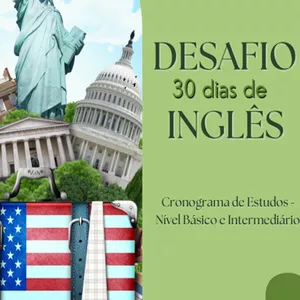 Imagem de capa para o Ebook Desafio 30 Dias de Inglês 