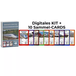 Cover image for Ebook  High Speed Trains digitaler Bausatz + 10 Sammelkarten