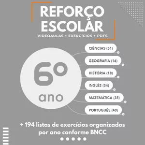 Imagem principal do produto Cursos 6º Ano Reforço Escolar 2022
