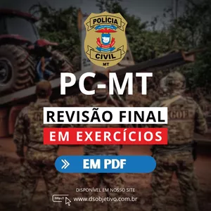 Imagem de capa para o Curso online Reta Final - Polícia Civil do Estado de Mato Grosso (PC-MT)