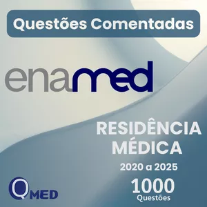 Imagem de capa para o Ebook 1000 Questões Comentadas de Residência Médica para o ENAMED