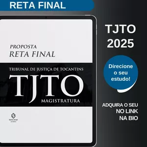 Imagem de capa para o Ebook TJTO 2025 | Método SG