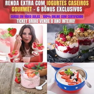 Imagem do curso Receitas de Iogurtes Caseiros 