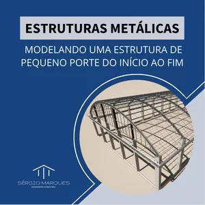Imagem de capa para o Curso online Curso Básico de Estruturas Metálicas