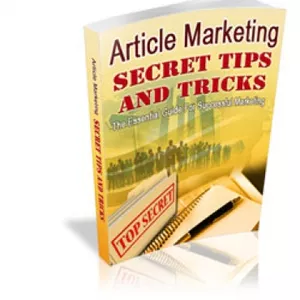 Imagem principal do produto Article Marketing Secret Tips and Tricks