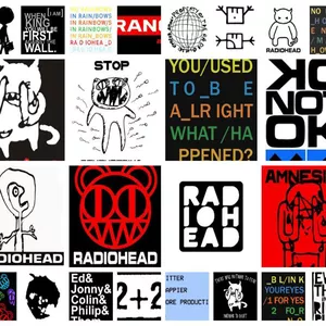 Cover image for Online course Radiohead 24 Vector Pack SVG EPS DXF PDF STUDIO3 JPG PREVIEWS