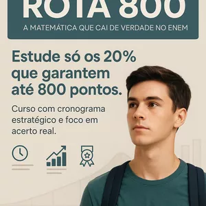 Imagem de capa para o Curso online Rota 800: A matemática dos  aprovados