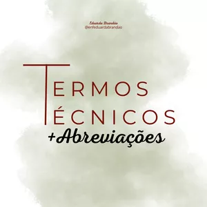 Imagem de capa para o Ebook Termos técnicos + abreviações