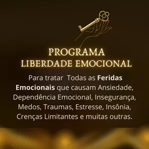 Imagem de capa para o Curso online PROGRAMA LIBERDADE EMOCIONAL - COM TÉCNICAS DE REPROGRAMAÇÃO MENTAL E EMOCIONAL