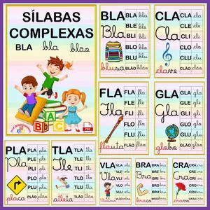 Imagem de capa para o Curso online CARTAZES DAS SÍLABAS COMPLEXAS