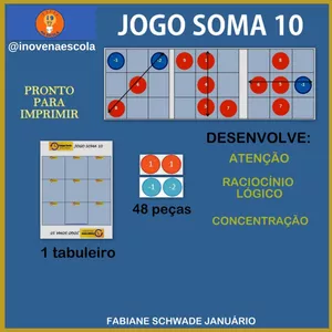 Imagem de capa para o Ebook JOGO SOMA 10