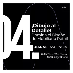 Imagen de portada para Curso online ¡Dibujo al Detalle- Mobiliarios en Retail Design!