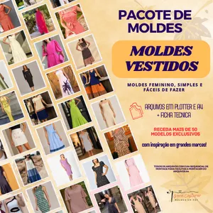Imagem do curso Pacote de Moldes de Vestido