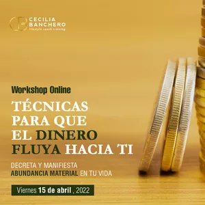Imagen de portada para Curso online Workshop Online – Técnicas para que el dinero fluya hacia ti