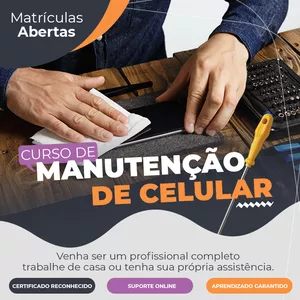 Imagem do curso Manutenção de Celular Básico ao Avançado