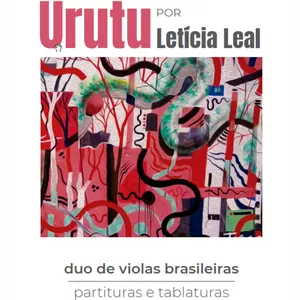 Imagem de capa para o Ebook Caderno de Partituras e Tablaturas do disco URUTU, por Letícia Leal