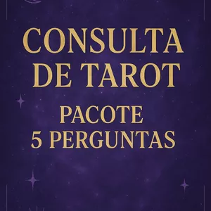 Imagem de capa para o Ebook Consulta de Tarot - Pacote 5 perguntas