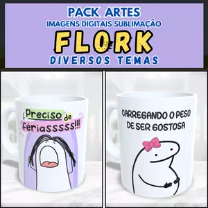 Imagem de capa para o Curso online Super Pack +1000 Artes Flork Bento Meme Sublimação Canecas