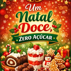 Imagem de capa para o Ebook um natal doce   zero  acucar