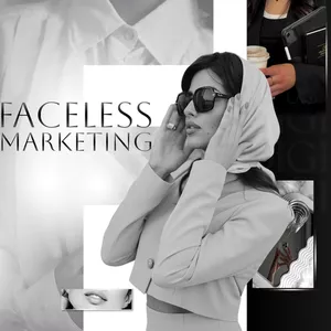 Imagem de capa para o Curso online Faceless Marketing - Como ganhar dinheiro na internet sem aparecer.