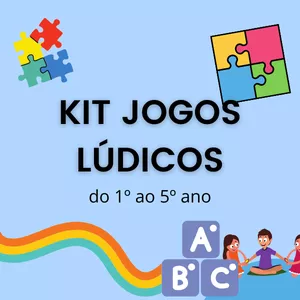 Imagem de capa para o Ebook Kit Jogos Lúdicos - 1º ao 5º ano 