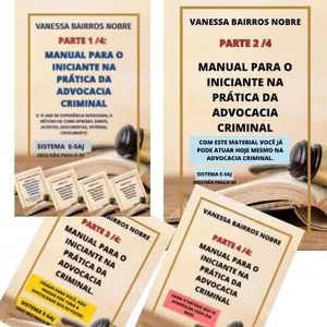 Imagem de capa para o Ebook MANUAL PARA O INICIANTE NA PRÁTICA DA ADVOCACIA CRIMINAL.