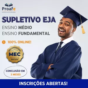 Imagem do curso  SUPLETIVO EJA 2.0 - ENSINO MÉDIO COMPLETO