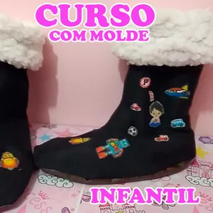 Imagem de capa para o Curso online Curso Bota Pompom Infantil
