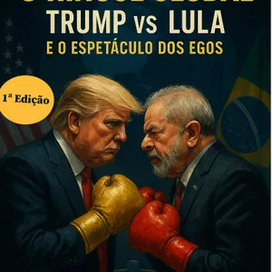 Imagem de capa para o Ebook O Ringue Global: Trump vs. Lula e o Espetáculo dos Egos