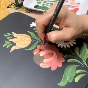 Imagem de capa para o Curso online Curso de Pintura Bauer - Liliane Nunes