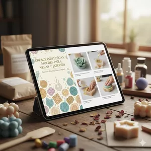 Imagen de portada para Ebook Guía practica para crear moldes de velas y jabones